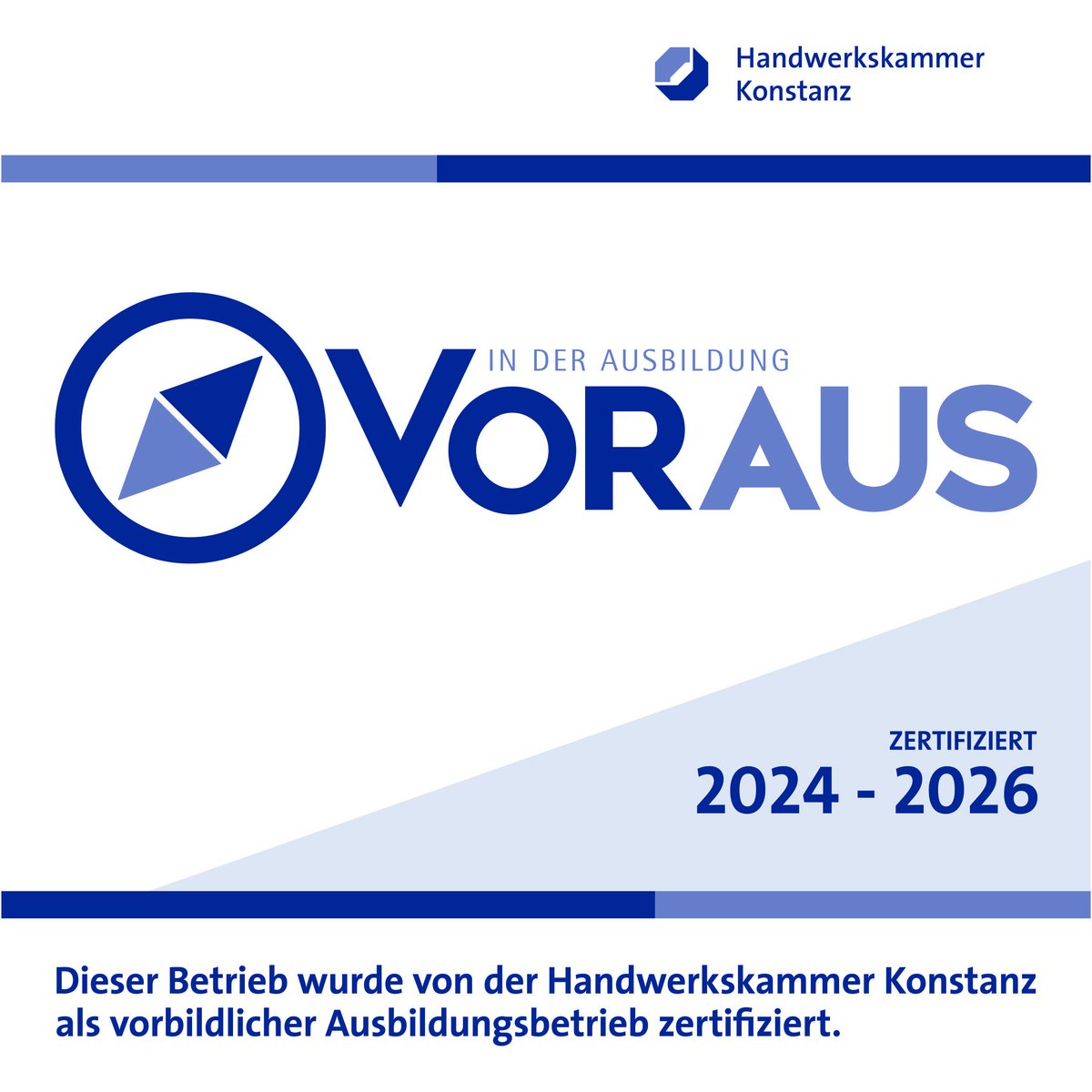Zertifikat von Handwerkskammer Konstanz