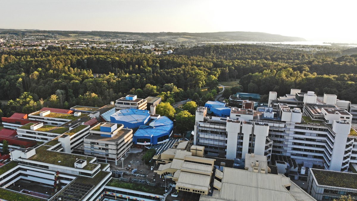 Aerial view of the university 