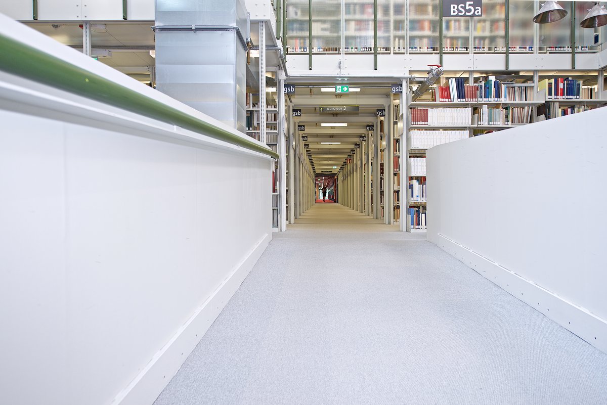Corridor in the library