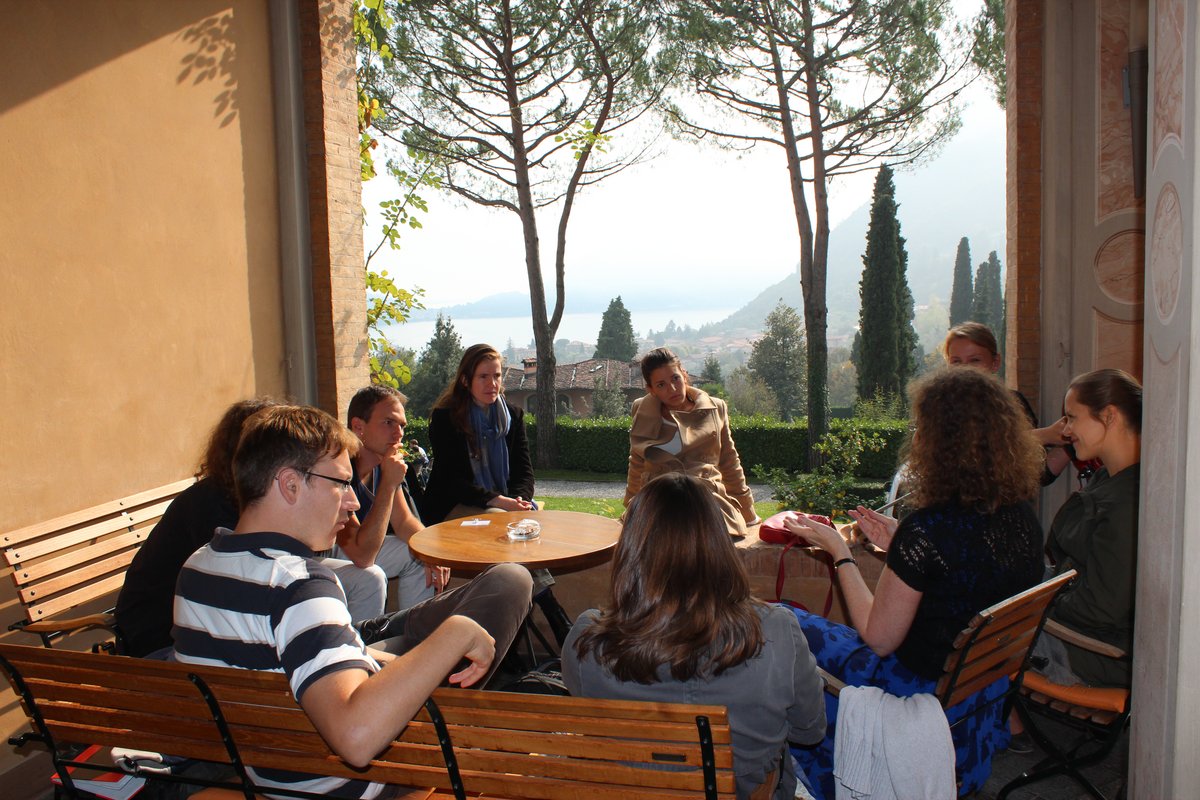 A group of fellows at the Scientific Retreat at Villa Vigoni