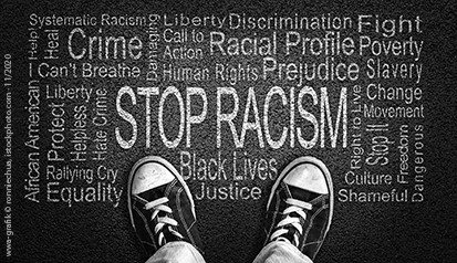 writing stop racism