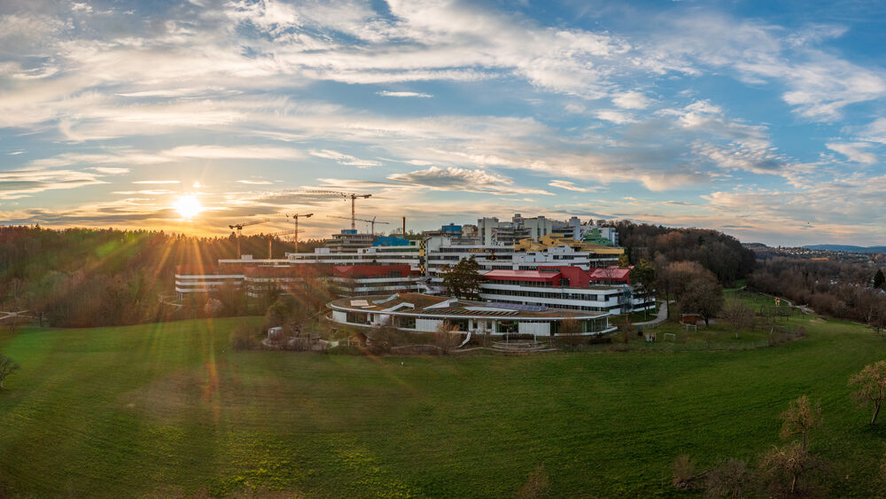 Aerial view of the University of Konstanz from 2024